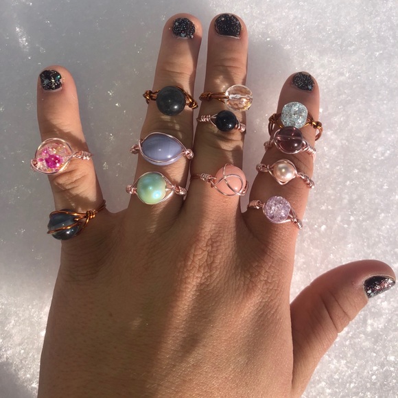 Wire wrap rings - Picture 2 of 5